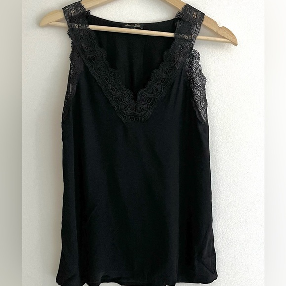 Massimo Dutti Black Top, XS - Picture 1 of 3